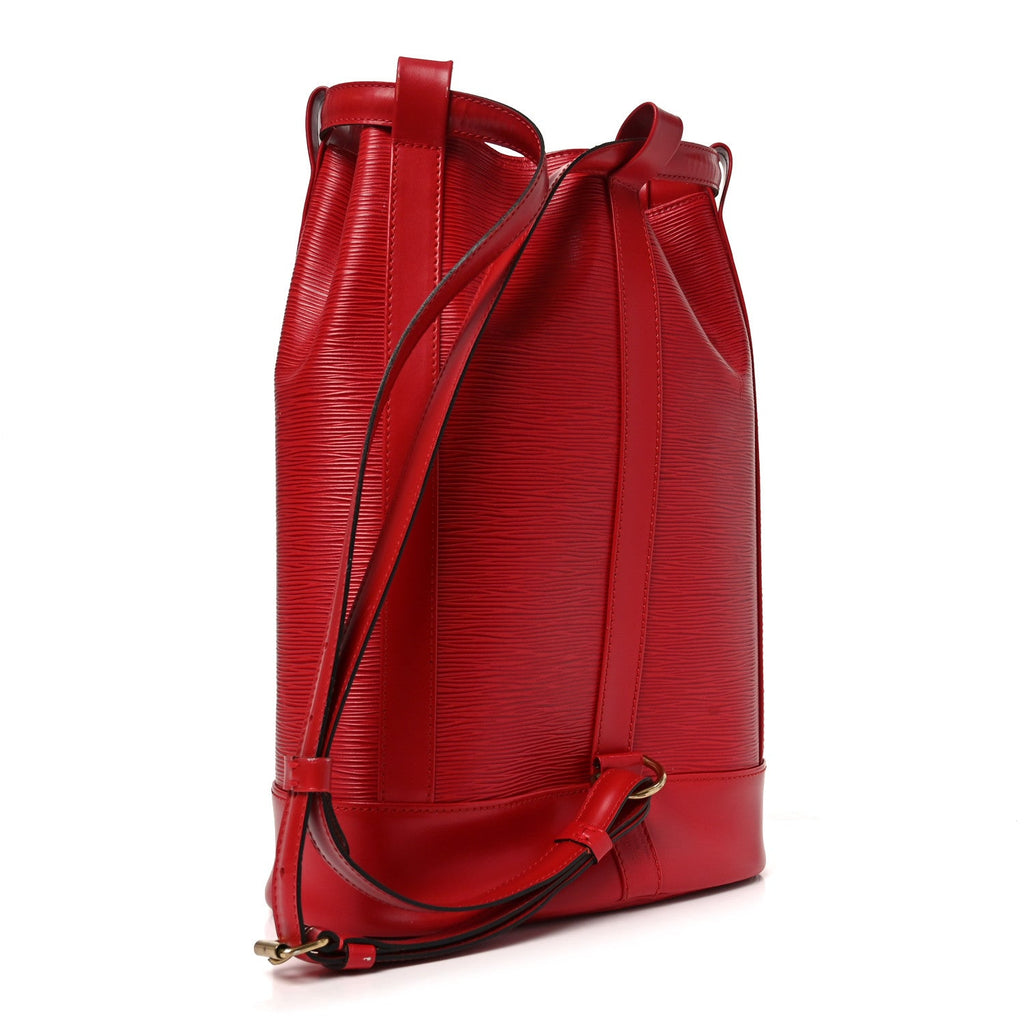 Louis Vuitton Epi Randonnee PM Castillan Red
