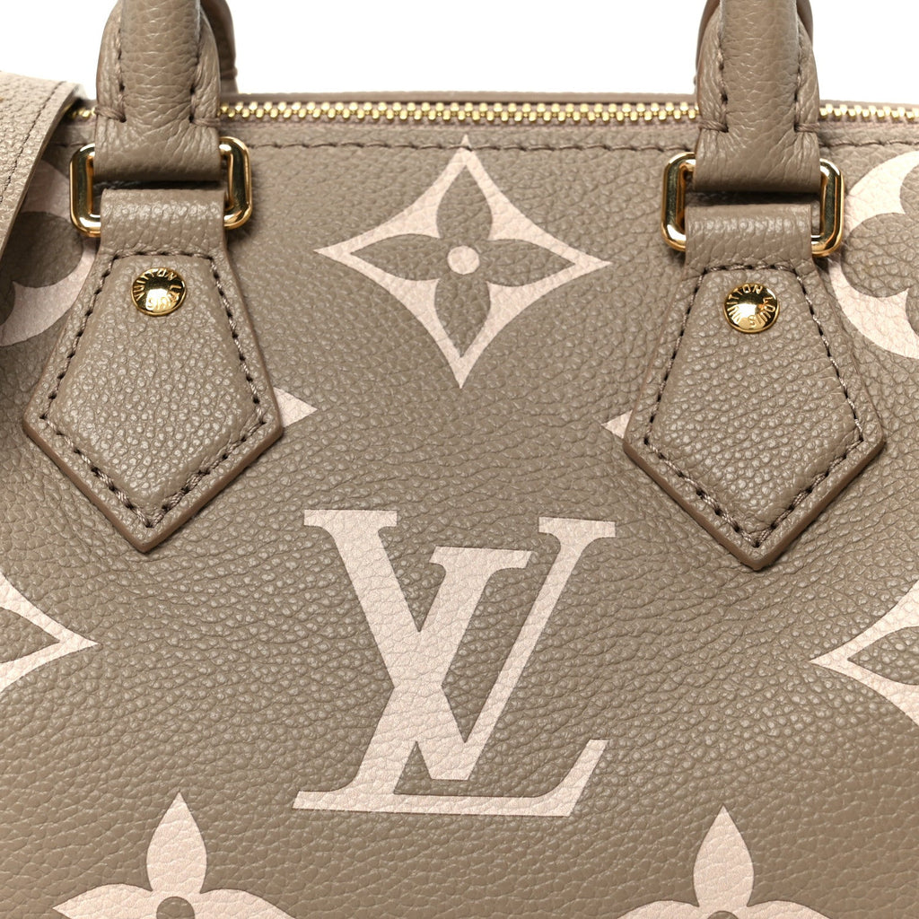 Louis Vuitton Empreinte Monogram Giant Speedy Bandouliere 20 Creme Beige