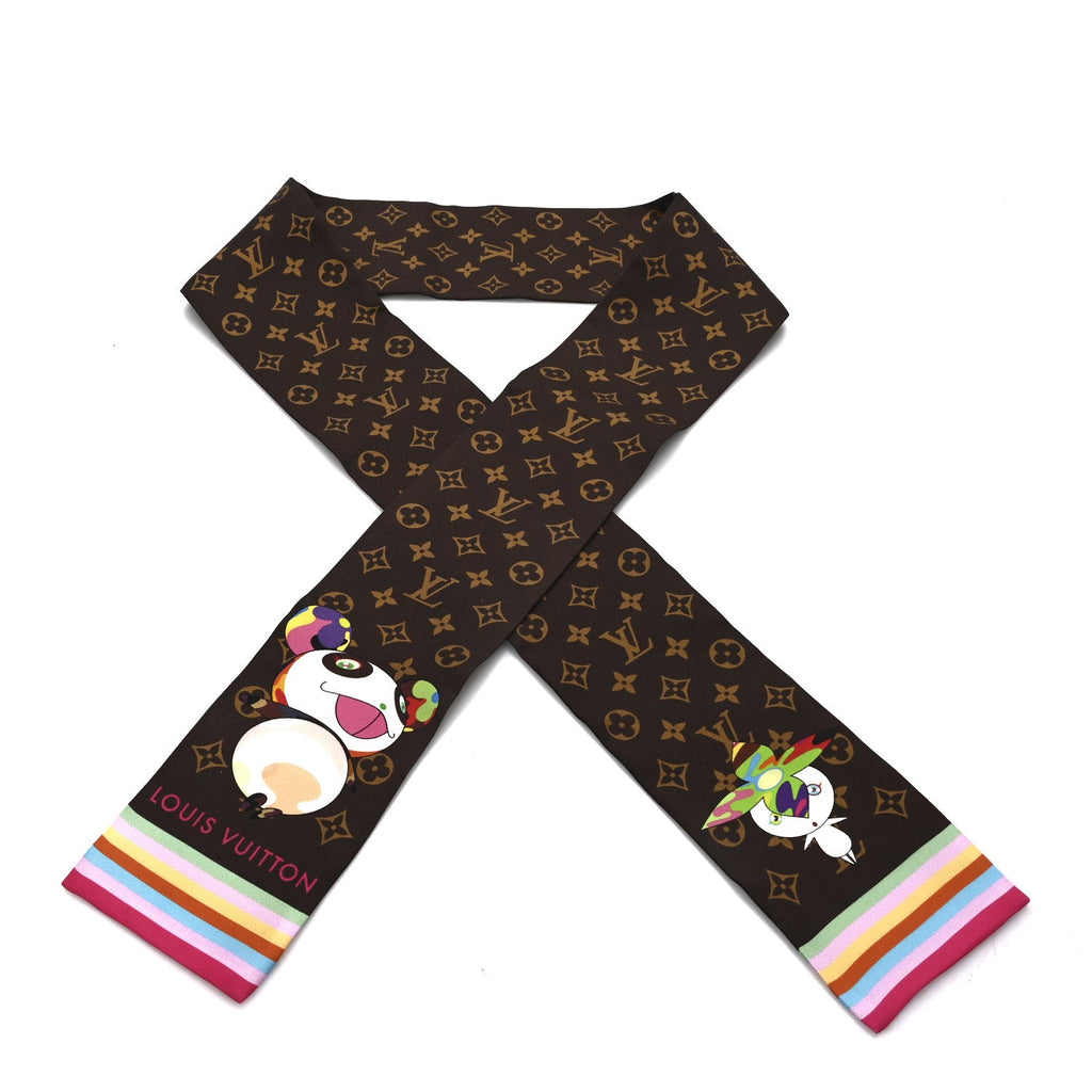 Louis Vuitton LV X TM Silk Monogram Superflat Character Bandeau Brown