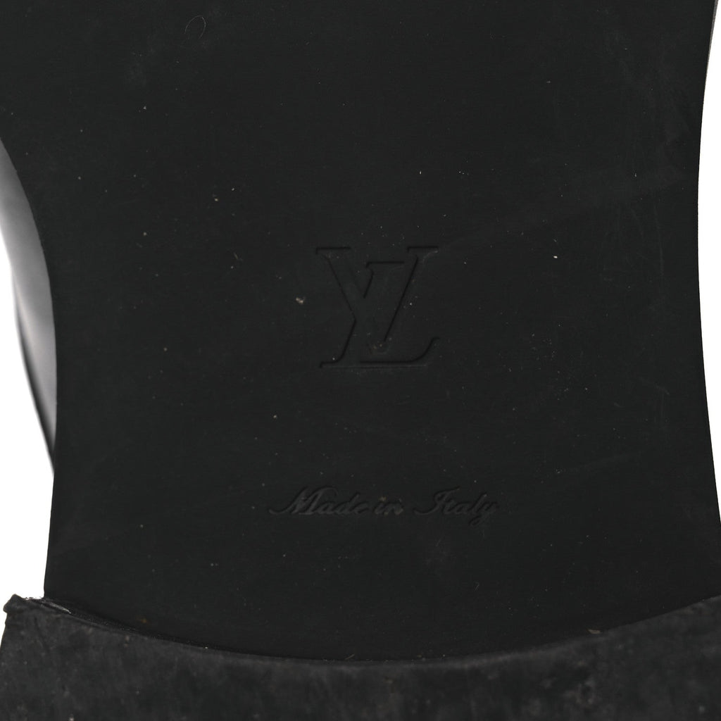 Louis Vuitton Calfskin Wonderland Ranger Boots 37.5 Black