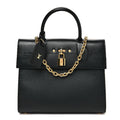 Louis Vuitton Calfskin Taurillon Studded City Steamer One Handle Bag Black