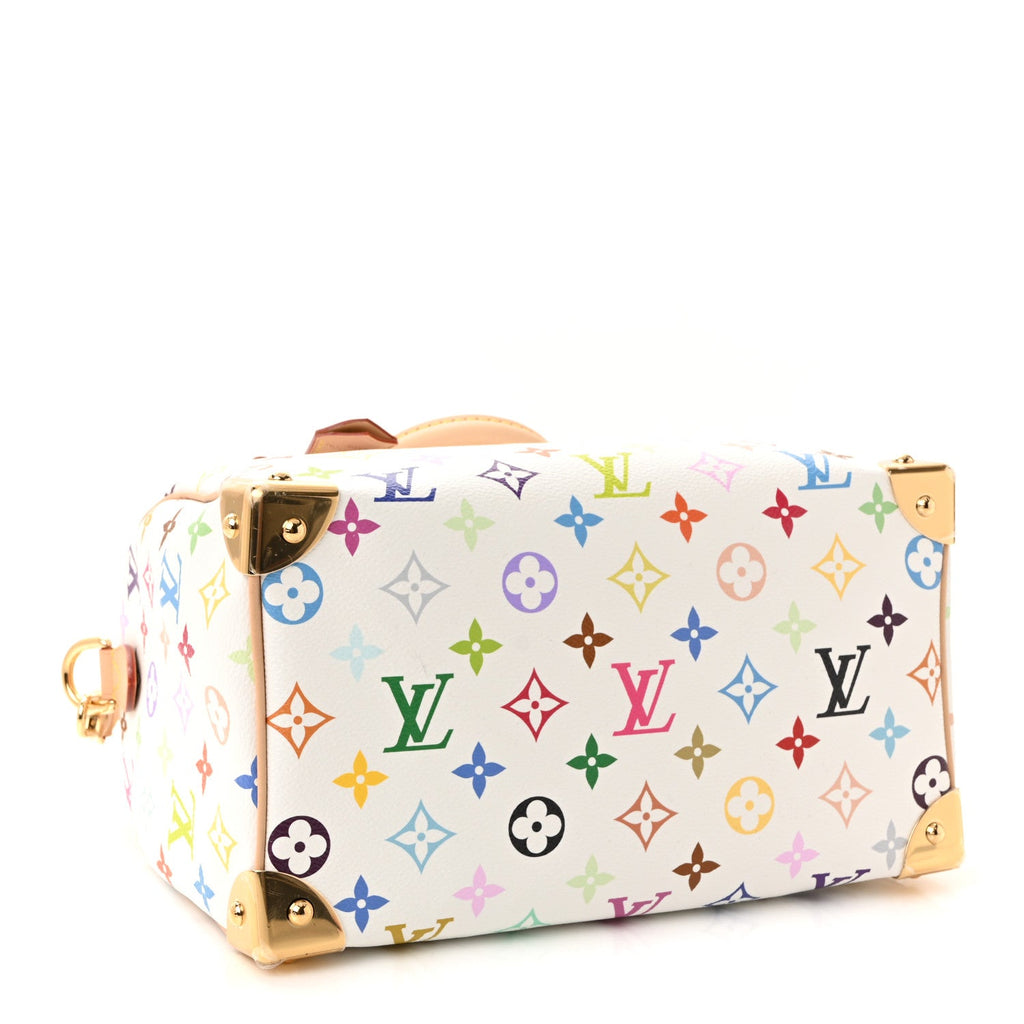 Louis Vuitton LV X TM Monogram Multicolor Speedy Bandouliere 25 White