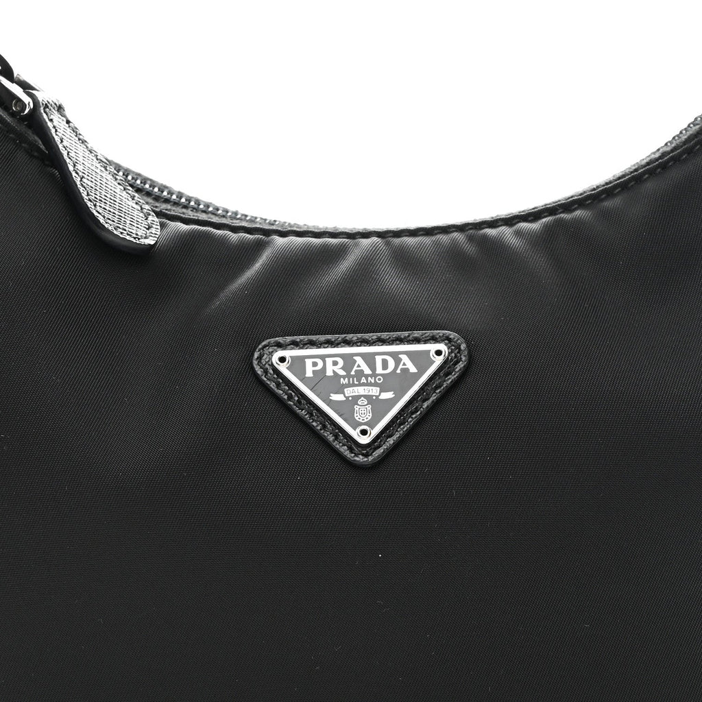 Prada Tessuto Nylon Mini Re-Edition 2000 Bag Black