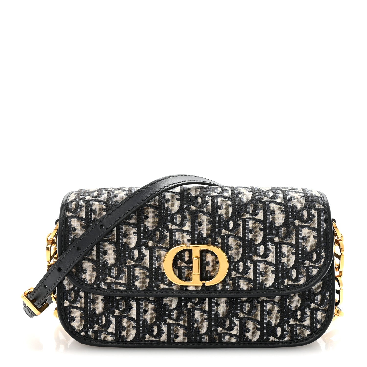 Christian Dior Oblique 30 Montaigne Avenue Bag Blue