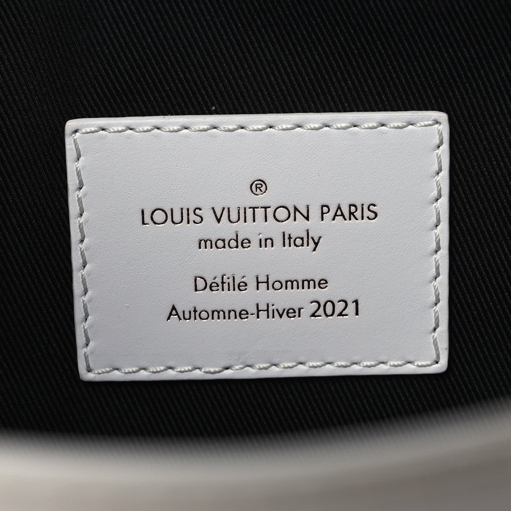 Louis Vuitton Calfskin Newspaper Print Pouch