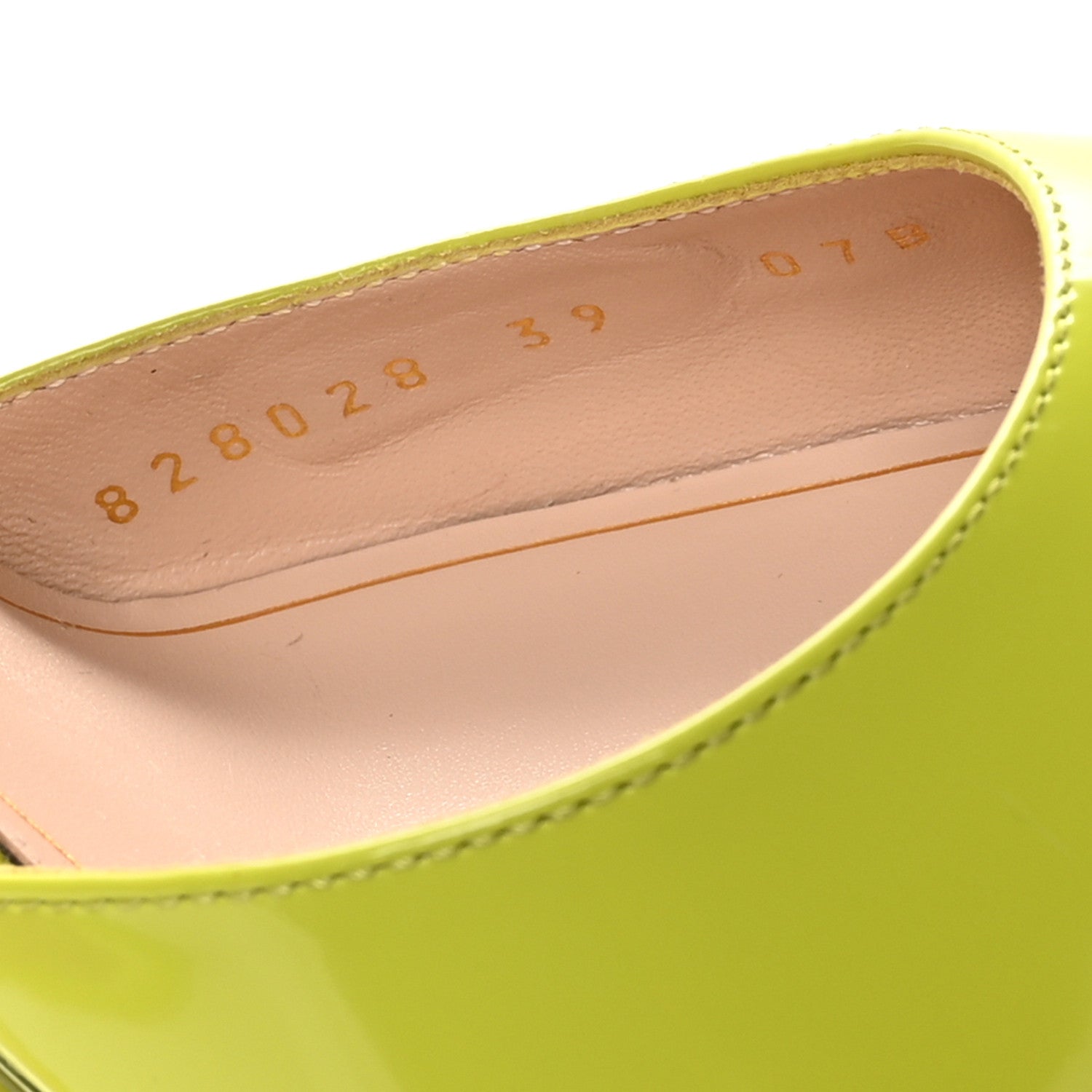 Gucci Regent Calfskin Lucite Wedge 110 Mules 39 Firefly