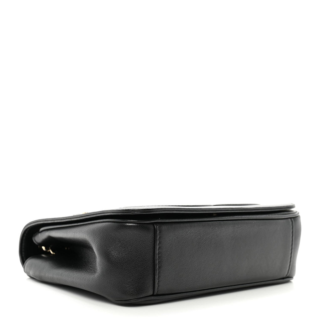 Chanel Lambskin CC Mania Flap Bag Black