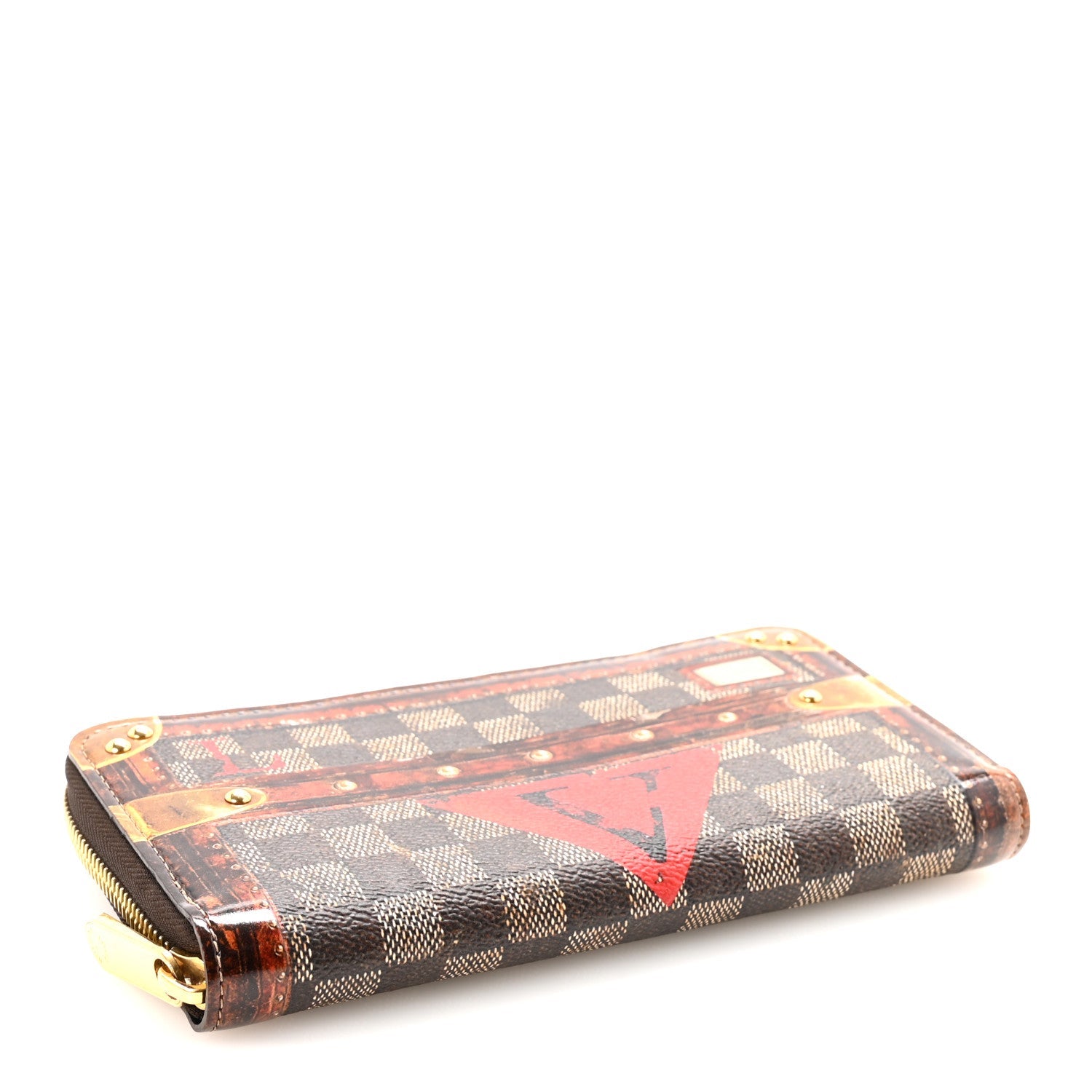 Louis Vuitton Transformed Damier Ebene Time Trunk Zippy Wallet