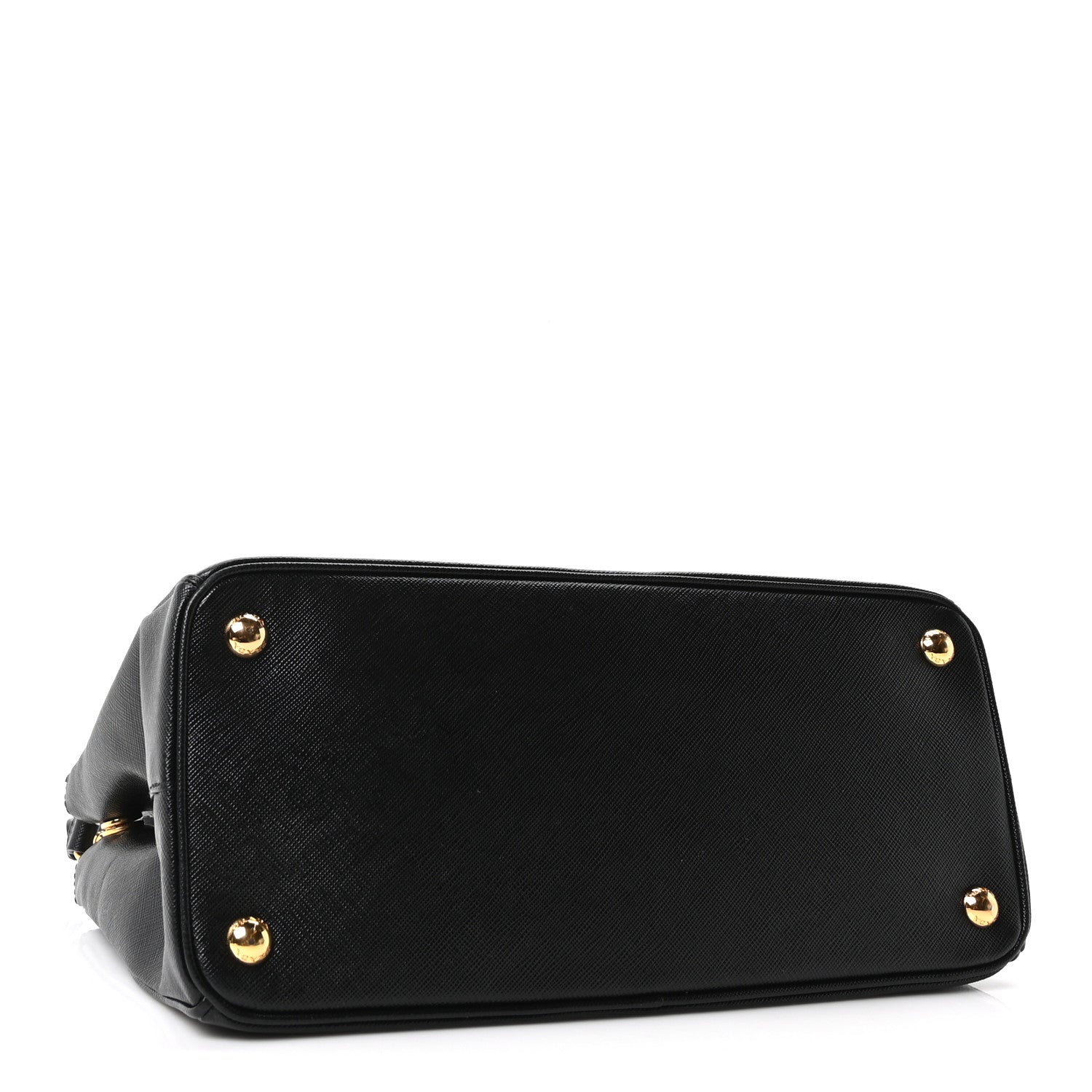 Prada Saffiano Small Galleria Double Zip Tote Black