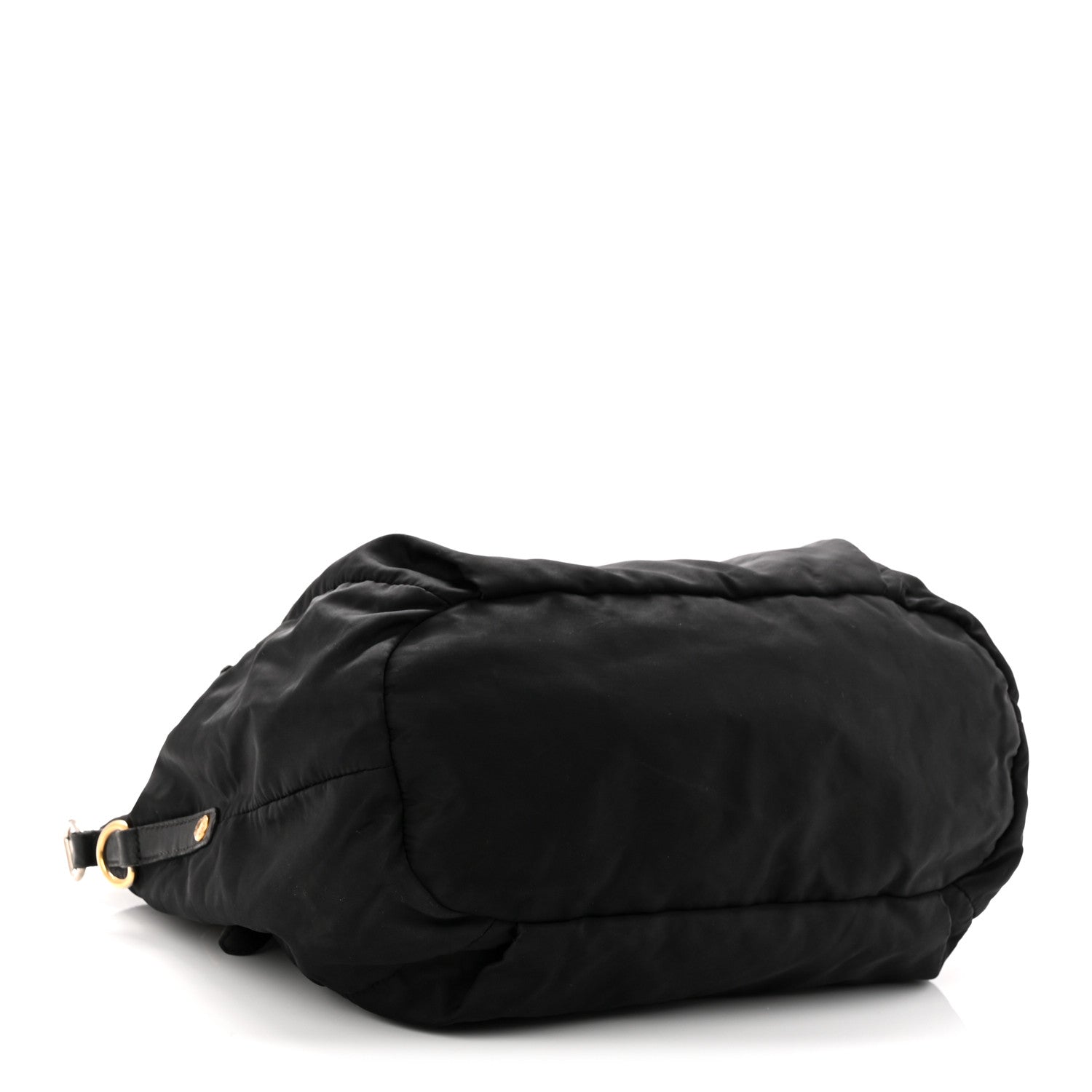 Prada Tessuto Nylon Vitello Daino Shopping Satchel Black