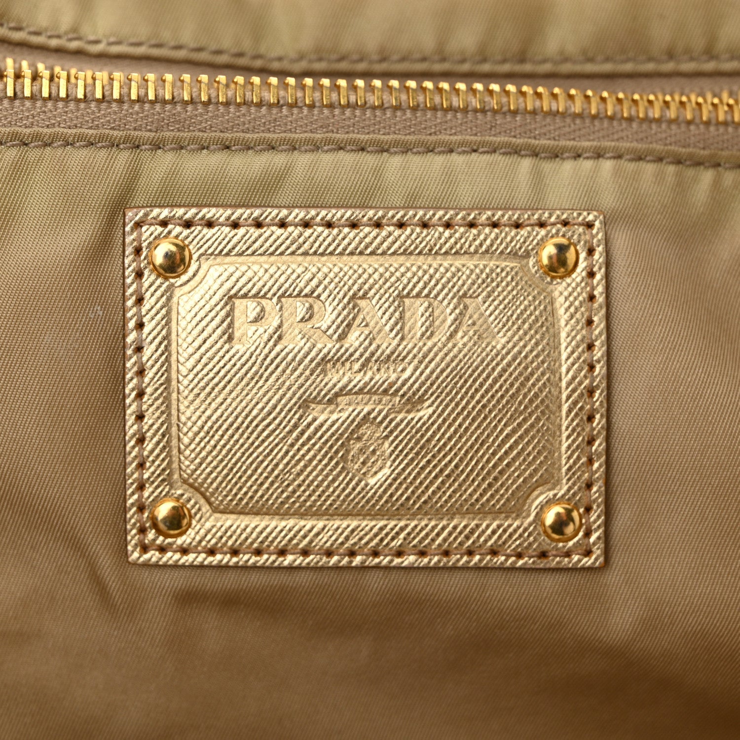 Prada Tessuto Nylon Saffiano Shopping Tote White