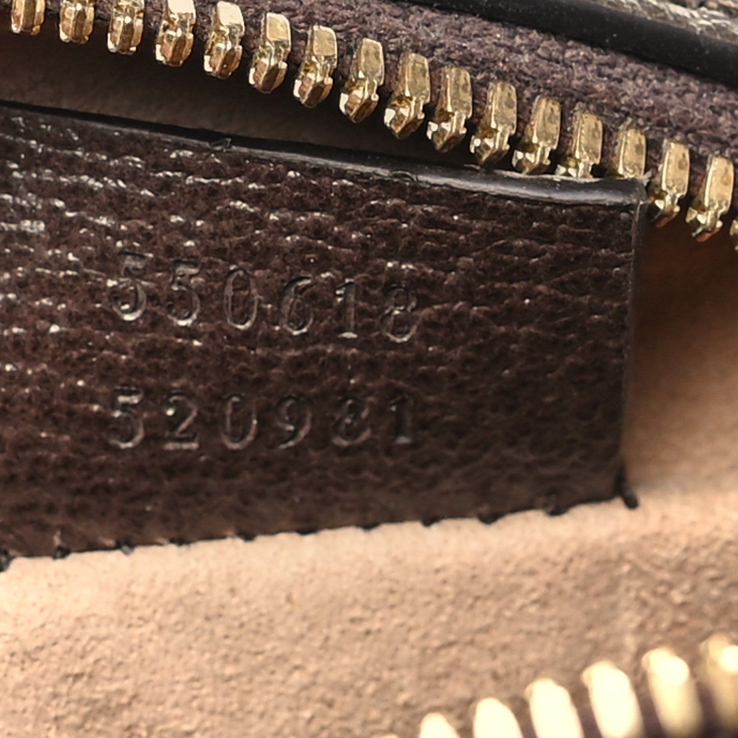 Gucci GG Supreme Monogram Web Mini Ophidia Round Shoulder Bag Brown