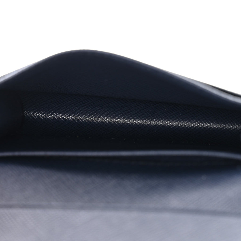 Prada Saffiano Flap Card Holder Baltico