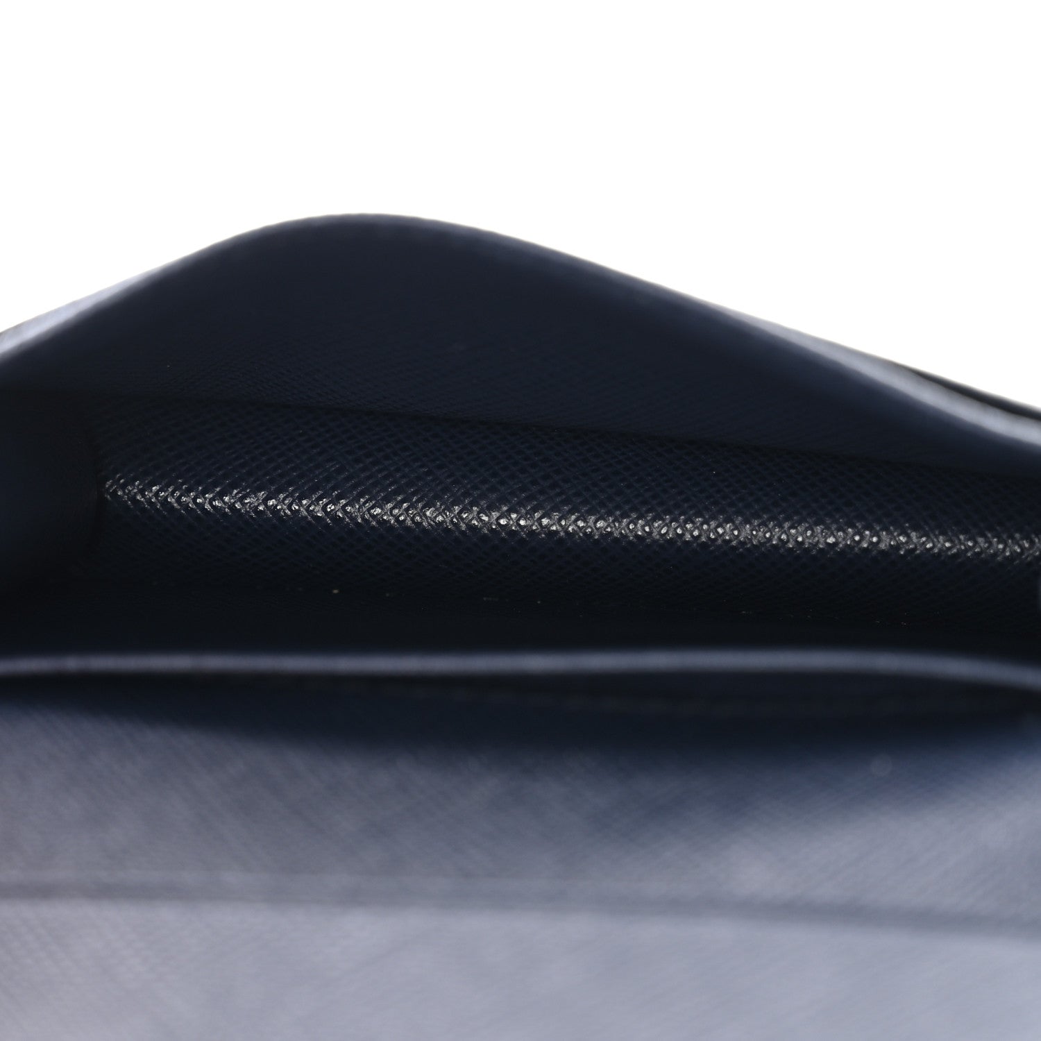 Prada Saffiano Flap Card Holder Baltico