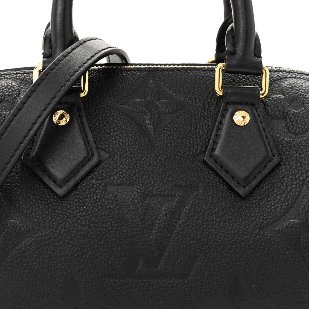 Louis Vuitton Empreinte Monogram Giant Speedy Bandouliere 20 Black