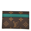 Louis Vuitton Monogram Macassar Double Card Holder Borneo Green