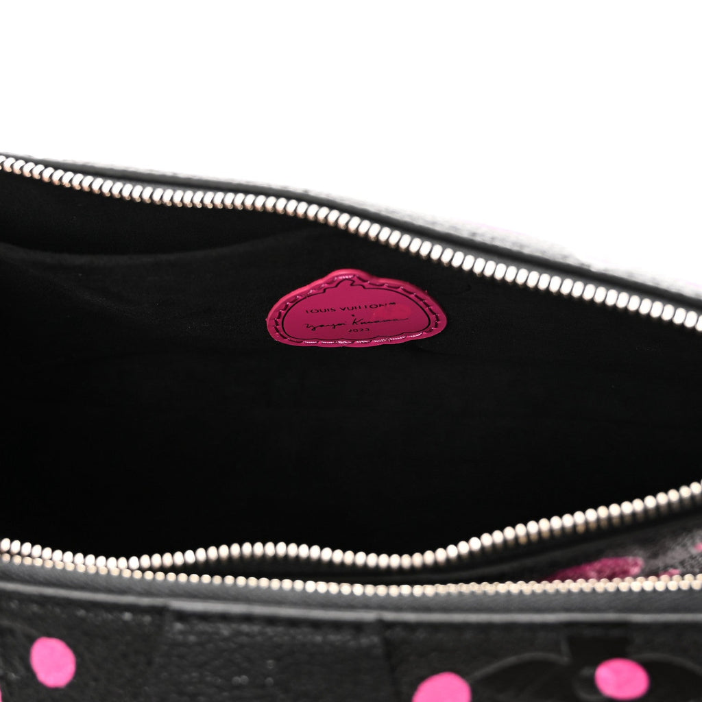 Louis Vuitton LV X YK Empreinte Multi Pochette Accessories Black Fuchsia