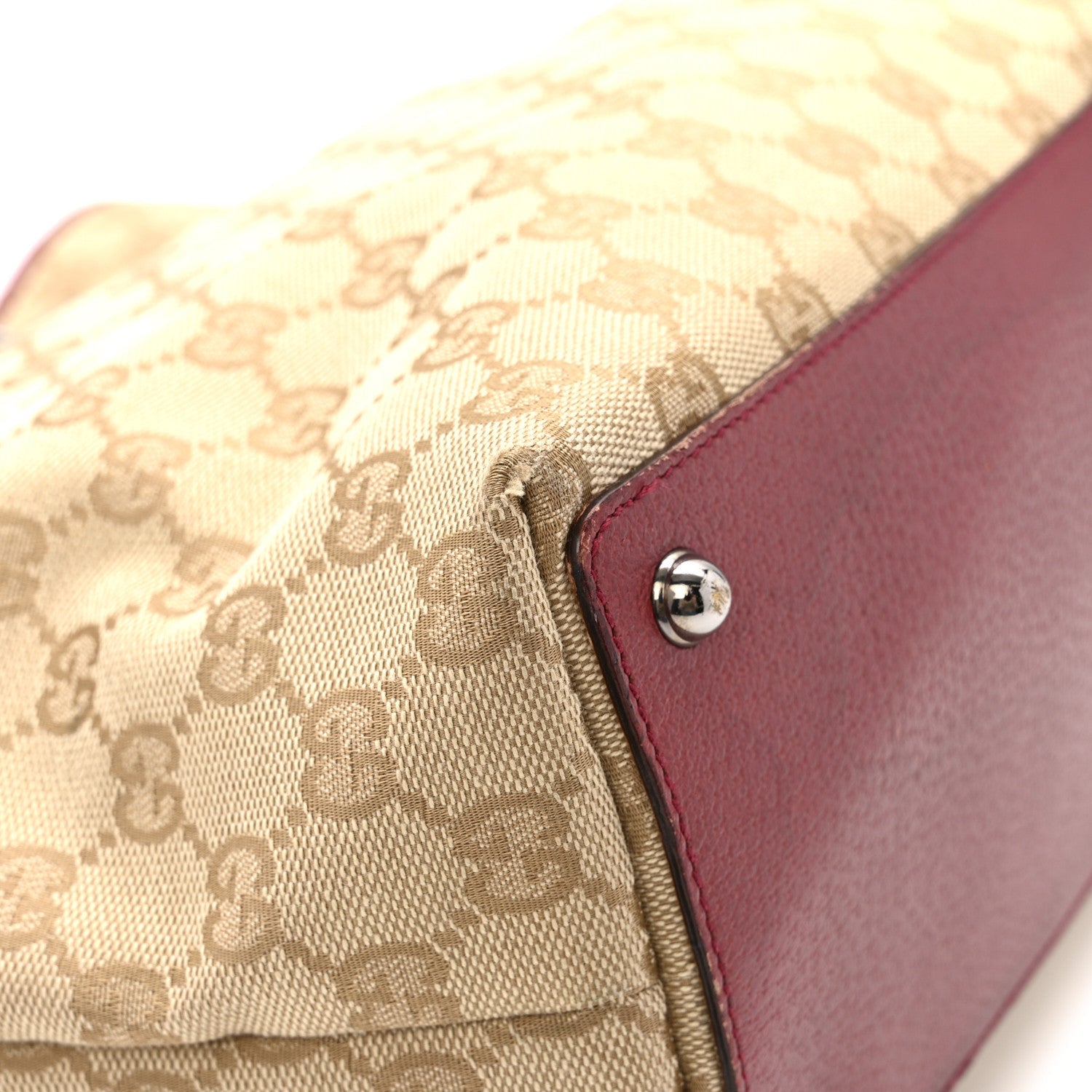 Gucci Monogram Large Eclipse Tote Red
