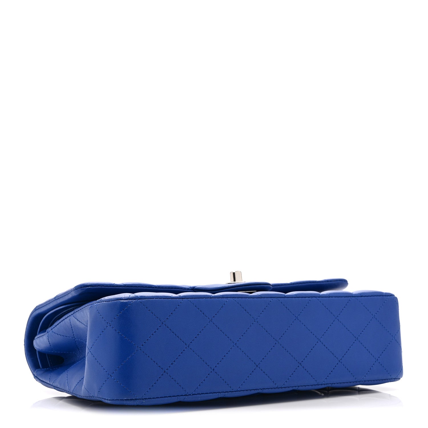 Chanel Lambskin Quilted Medium Double Flap Blue