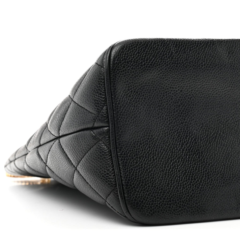 Chanel Caviar Quilted Medallion Tote Black