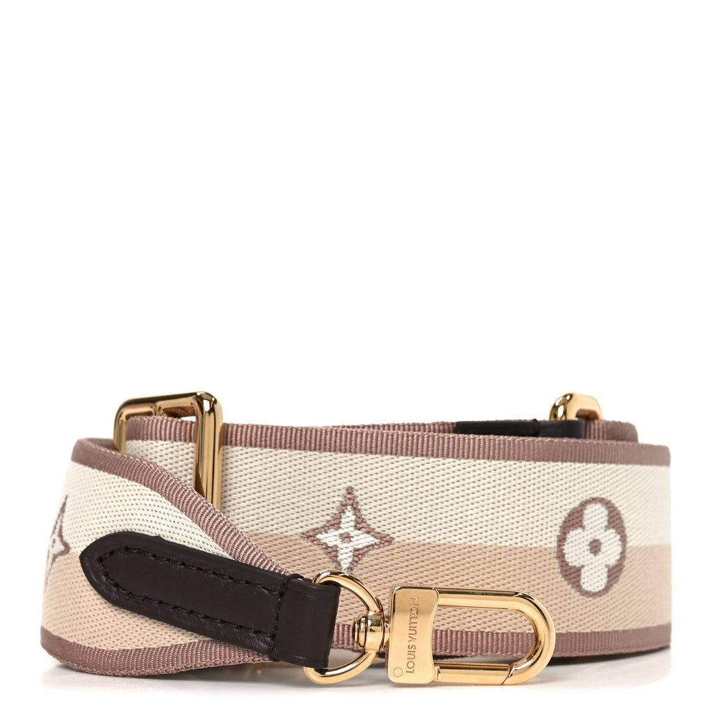 Louis Vuitton Jacquard Speedy Bandouliere 20 Shoulder Strap Beige Brown