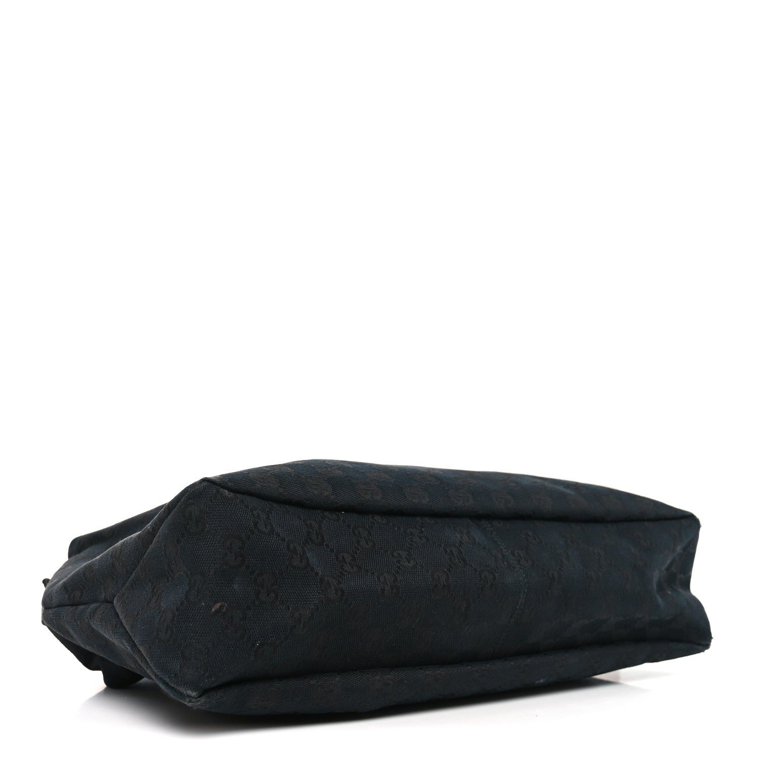 Gucci Monogram Medium Horsebit Chain Hobo Black