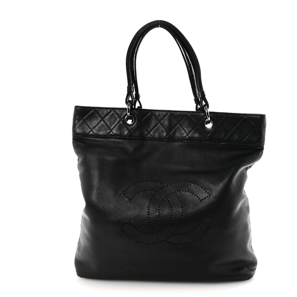 Chanel Lambskin CC Shoulder Bag Black