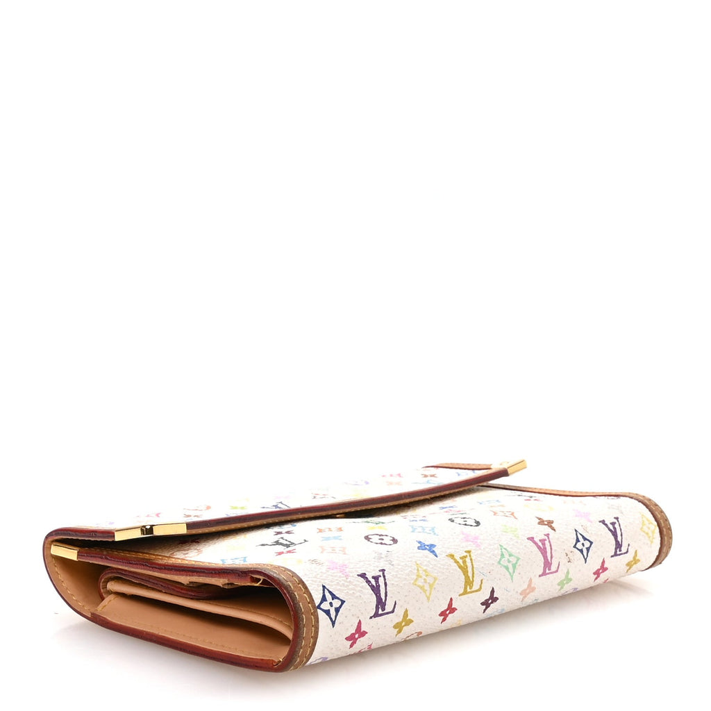 Louis Vuitton Monogram Multicolor Porte Tresor International Wallet White