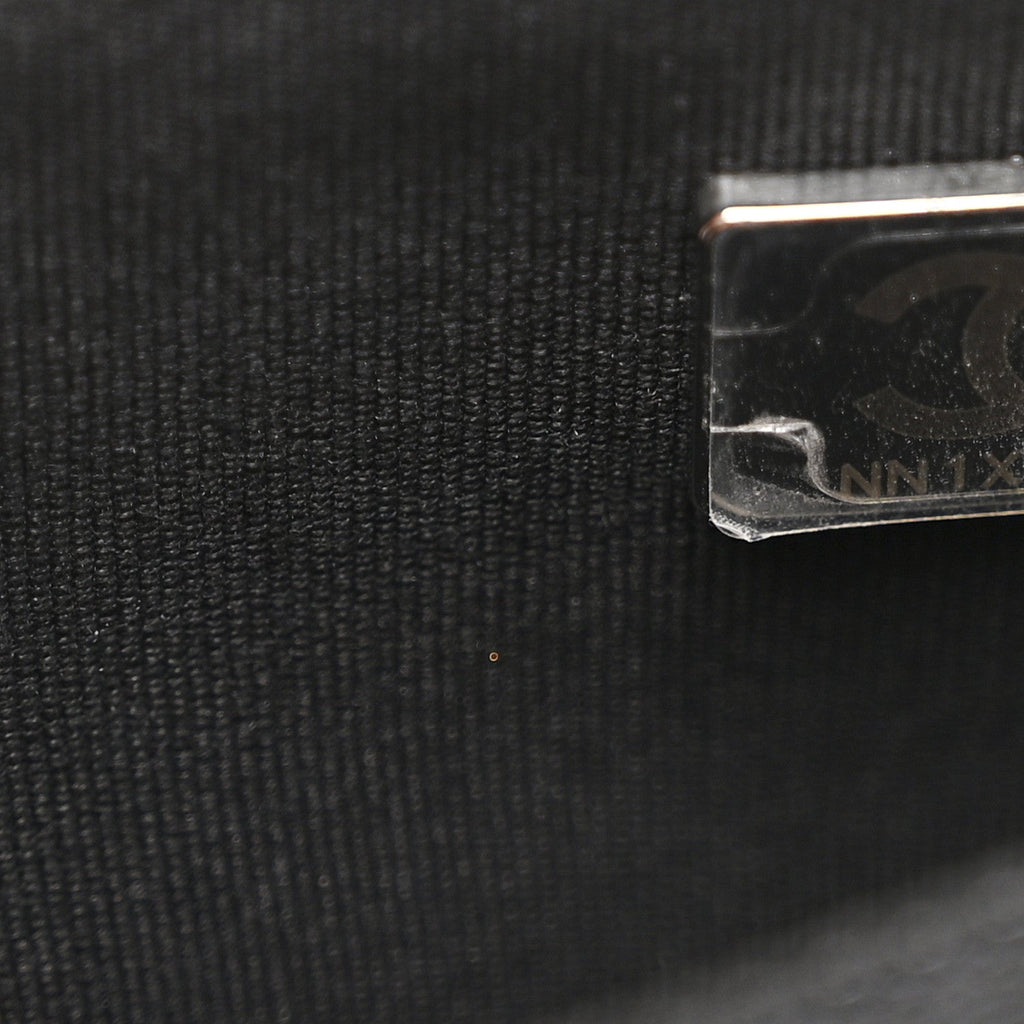 Chanel Caviar Quilted Boy Wallet On Chain WOC Black