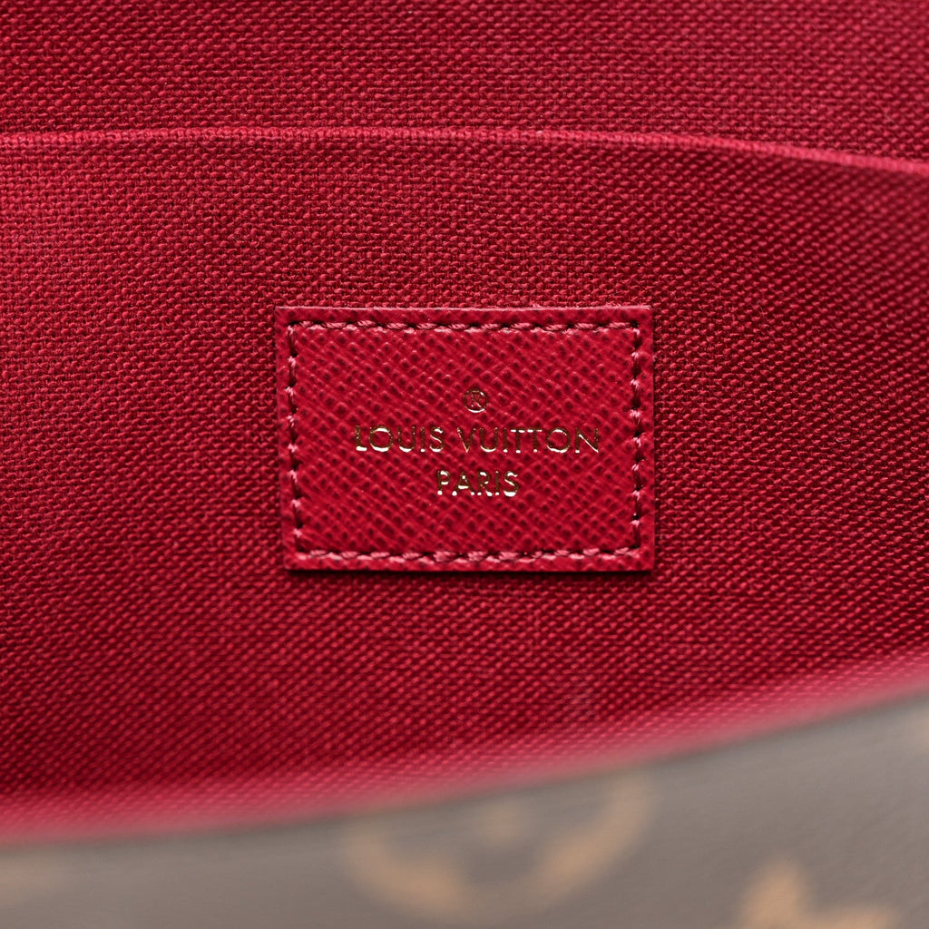 Louis Vuitton Monogram Pochette Felicie Chain Wallet Fuchsia