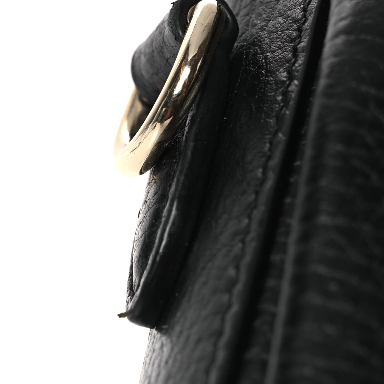 Gucci Dollar Calfskin Interlocking G Crossbody Bag Black