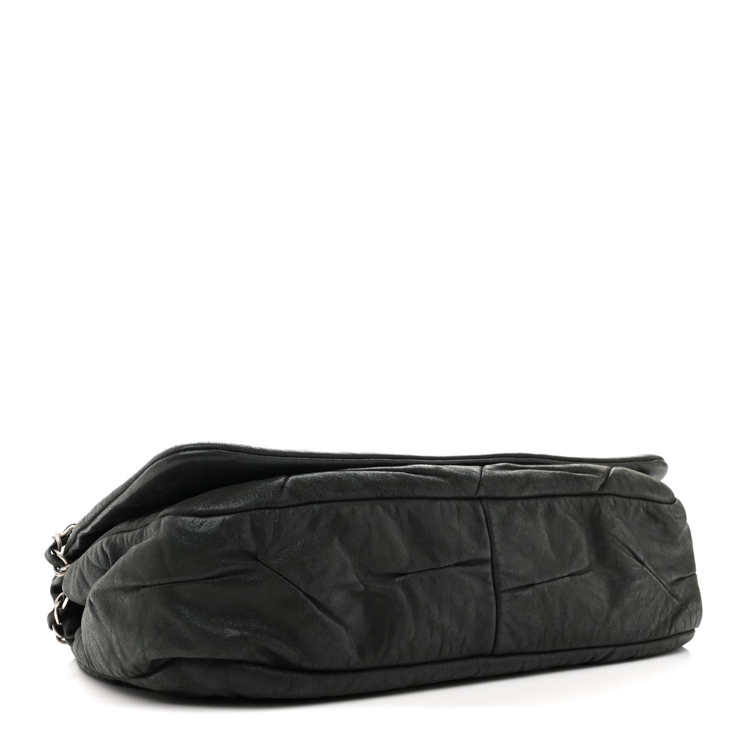 Chanel Iridescent Calfskin Glint Accordion Flap Black