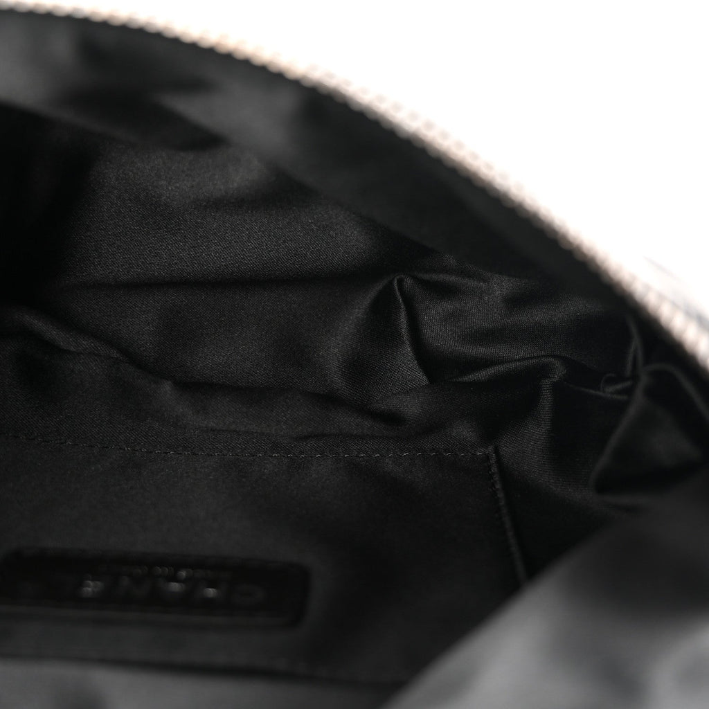 Chanel Lambskin Quilted Banane Waist Bag Fanny Pack Black