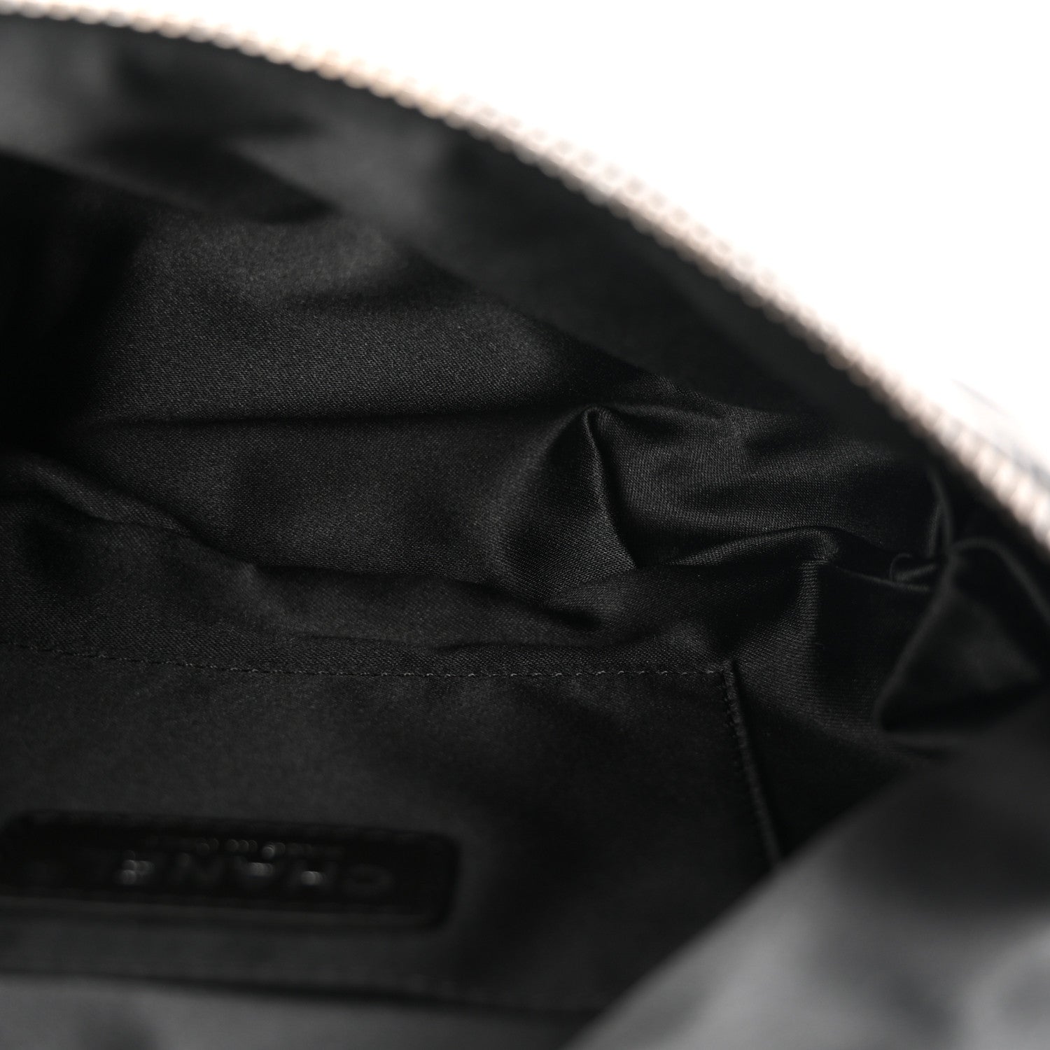 Chanel Lambskin Quilted Banane Waist Bag Fanny Pack Black