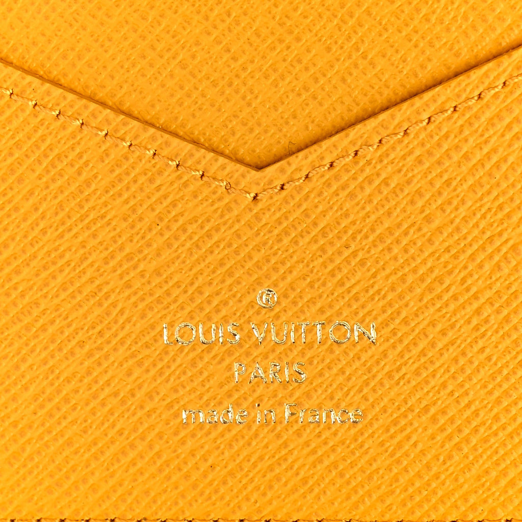 Louis Vuitton Monogram 2022 Christmas Animation New York Soho Passport Cover Yellow
