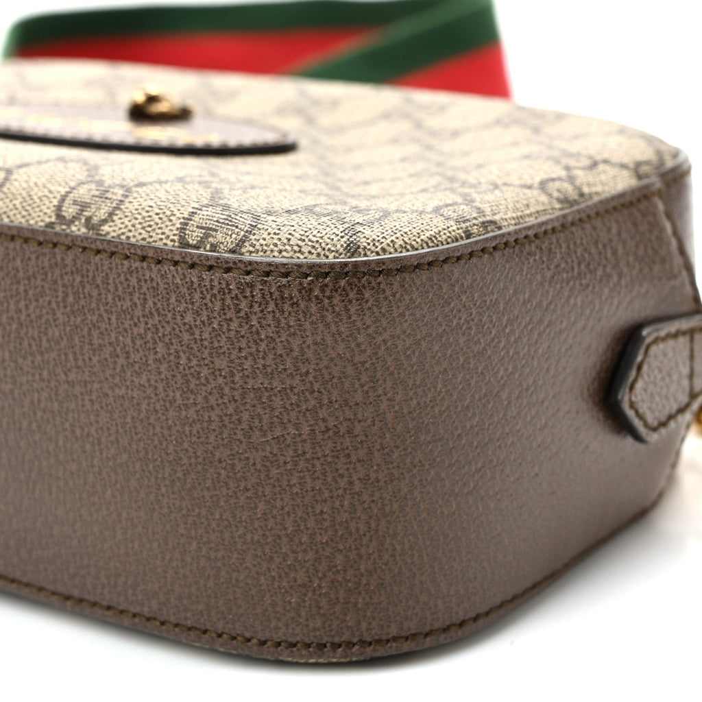 Gucci GG Supreme Monogram Web Neo Vintage Shoulder Bag Beige New Acero Crop