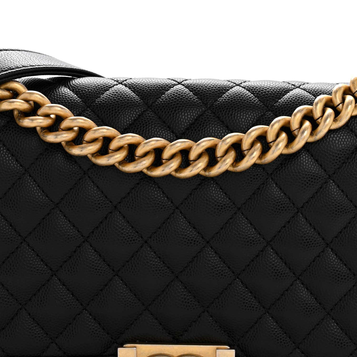 Chanel Caviar Quilted Medium Boy Flap Black