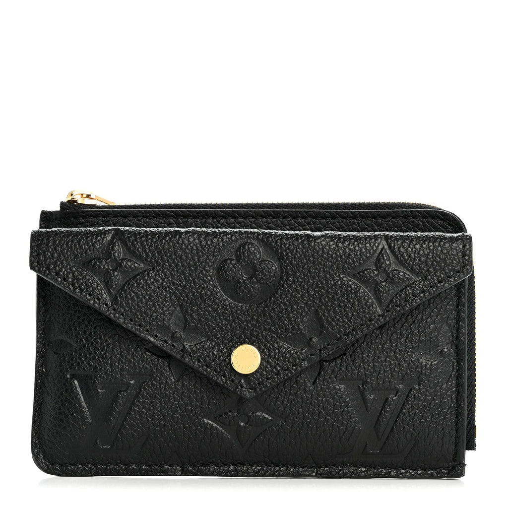 Louis Vuitton Empreinte Recto Verso Card Holder Black