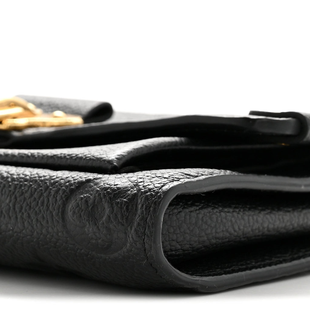Louis Vuitton Empreinte Vavin Chain Wallet Black