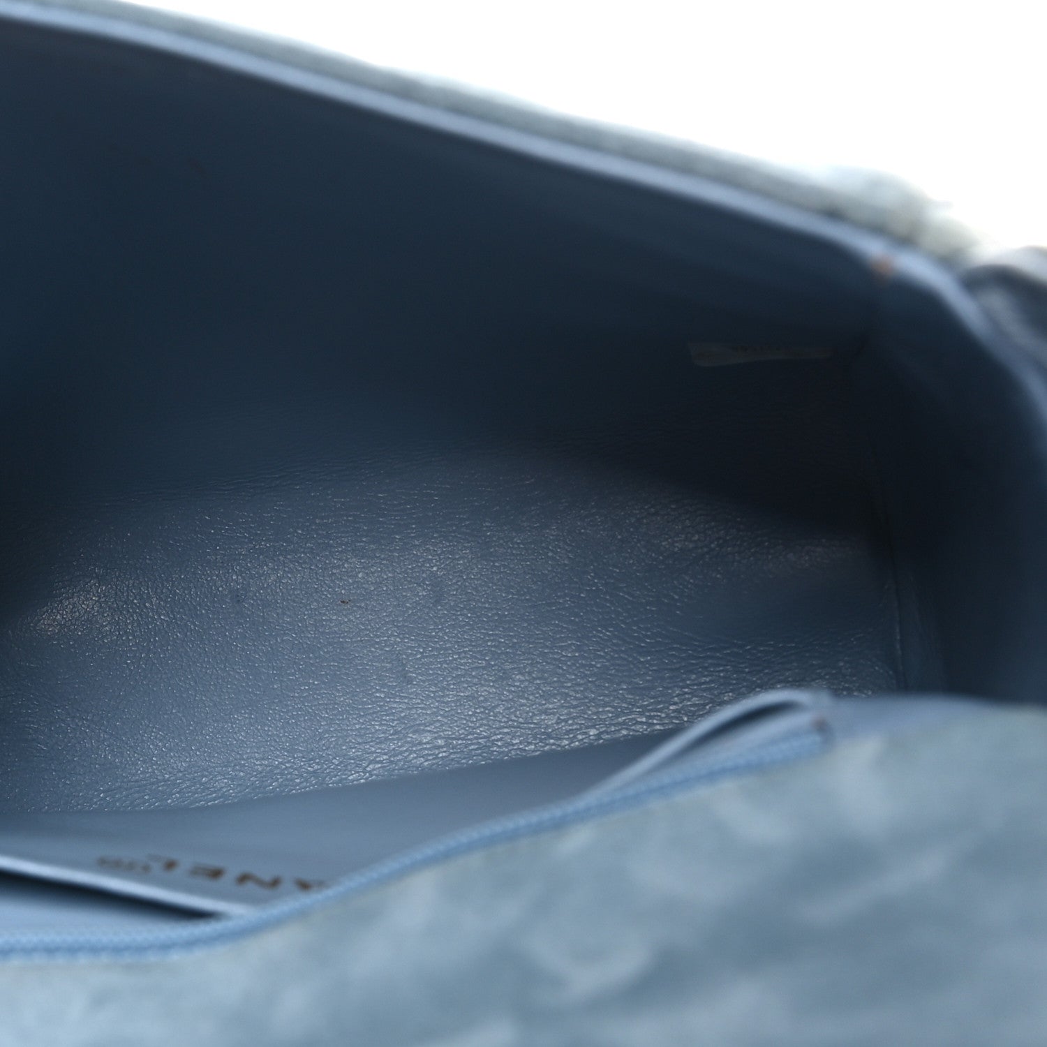 Chanel Suede Small Messenger Flap Light Blue