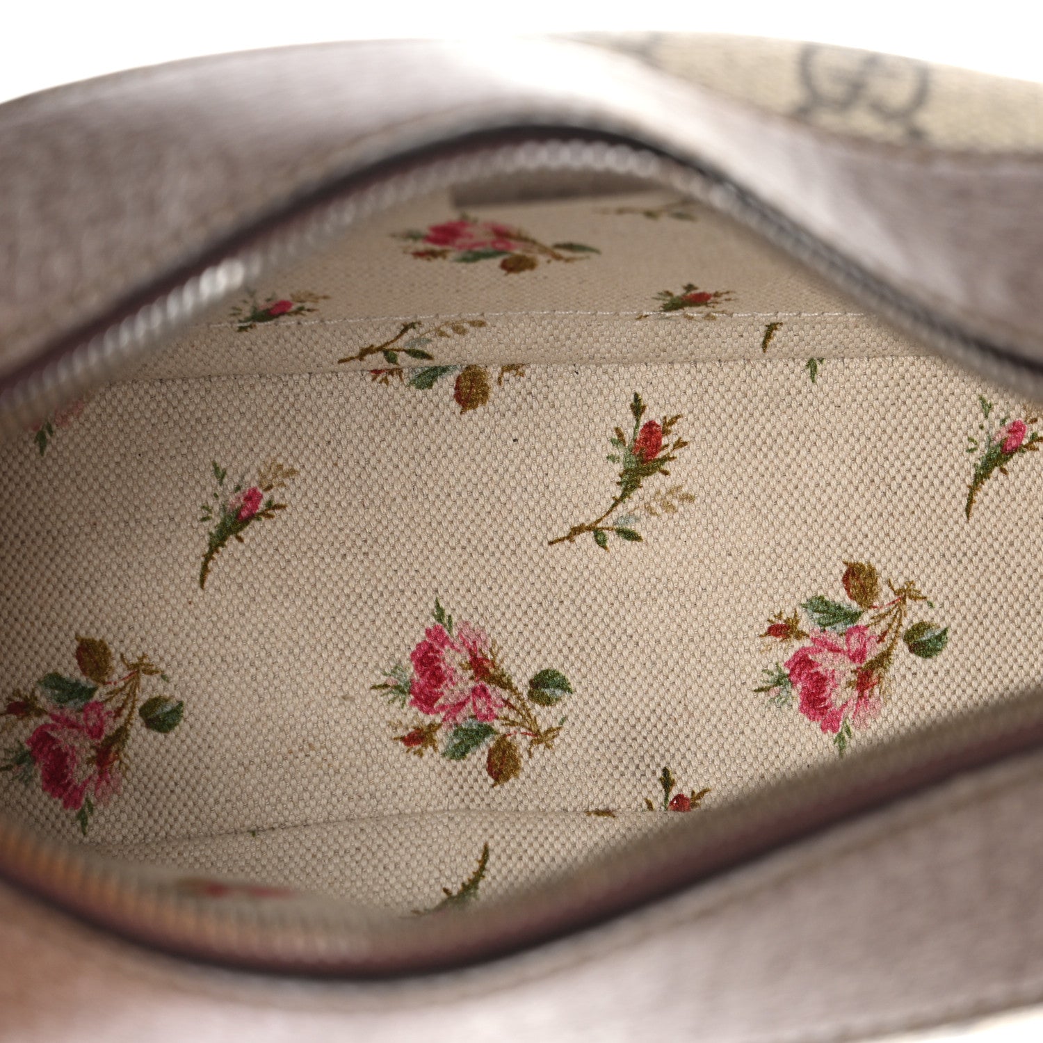 Gucci GG Supreme Monogram Web Neo Vintage Shoulder Bag Beige New Acero Crop