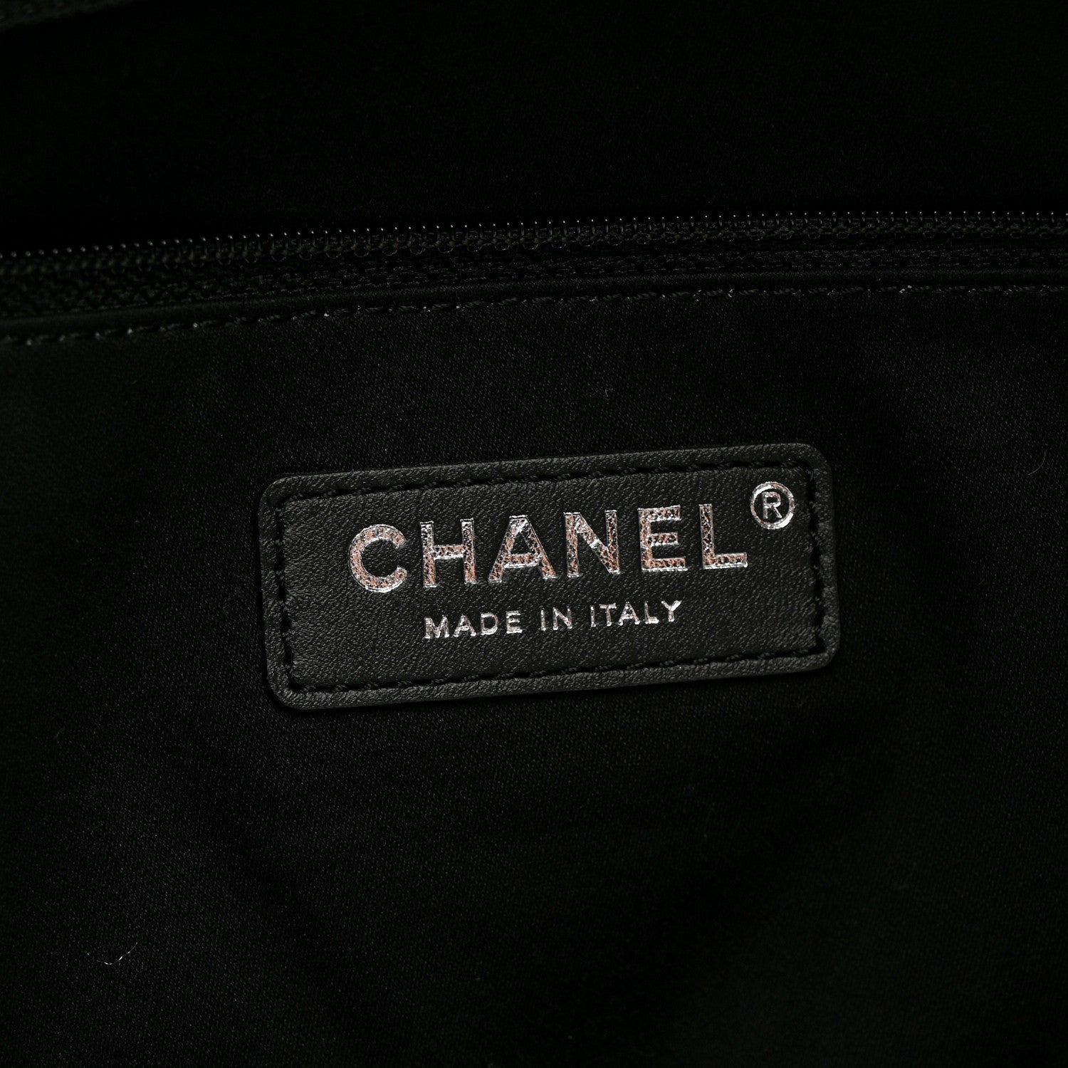 Chanel Metallic Calfskin Stitched CC Club Monaco Tote Silver