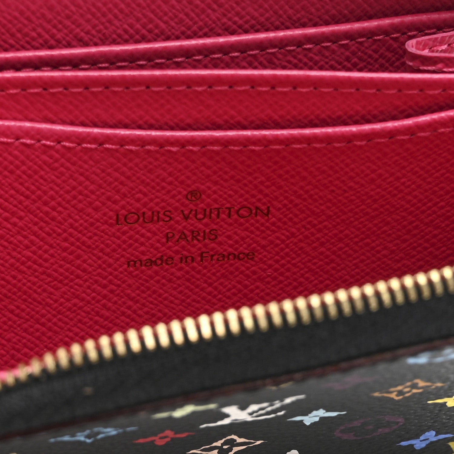 Louis Vuitton Monogram Multicolor Zippy Coin Purse Black Grenade