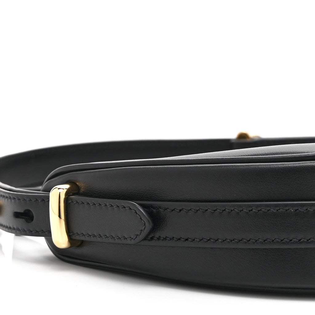 Prada Soft Calfskin Mini Arque Shoulder Bag Black