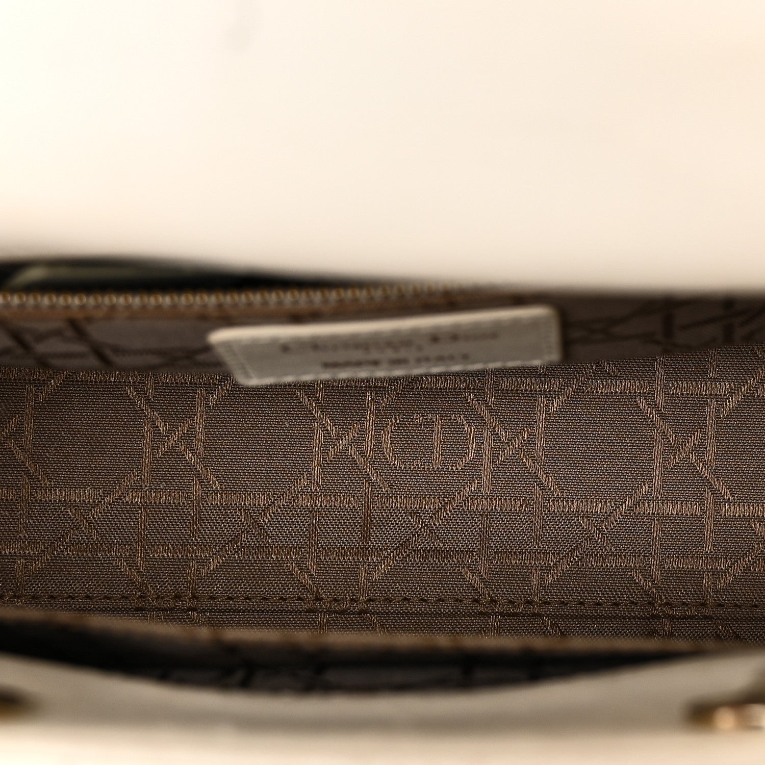 Christian Dior Lambskin Cannage Small My ABCDior Lady Dior White