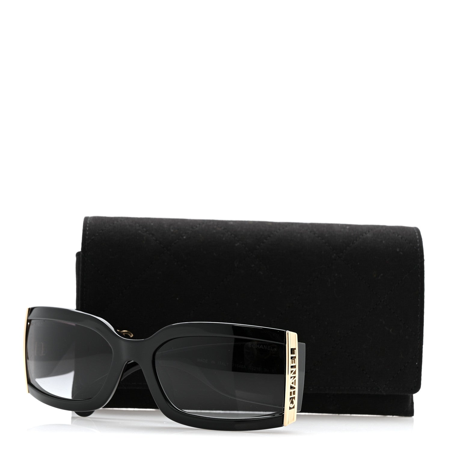 Acetate Rectangle Sunglasses 71546 Black