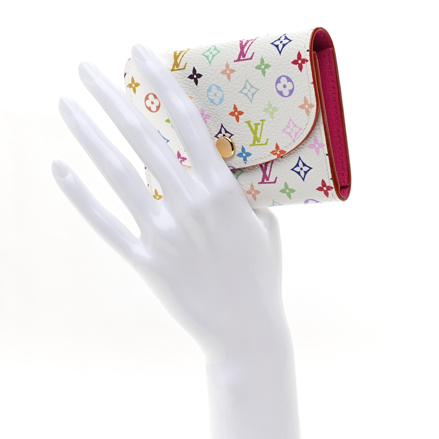 Louis Vuitton LV X TM Monogram Multicolor Rosalie Coin Purse White Kawaii Pink
