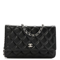 Chanel Caviar Quilted Wallet on Chain WOC Black