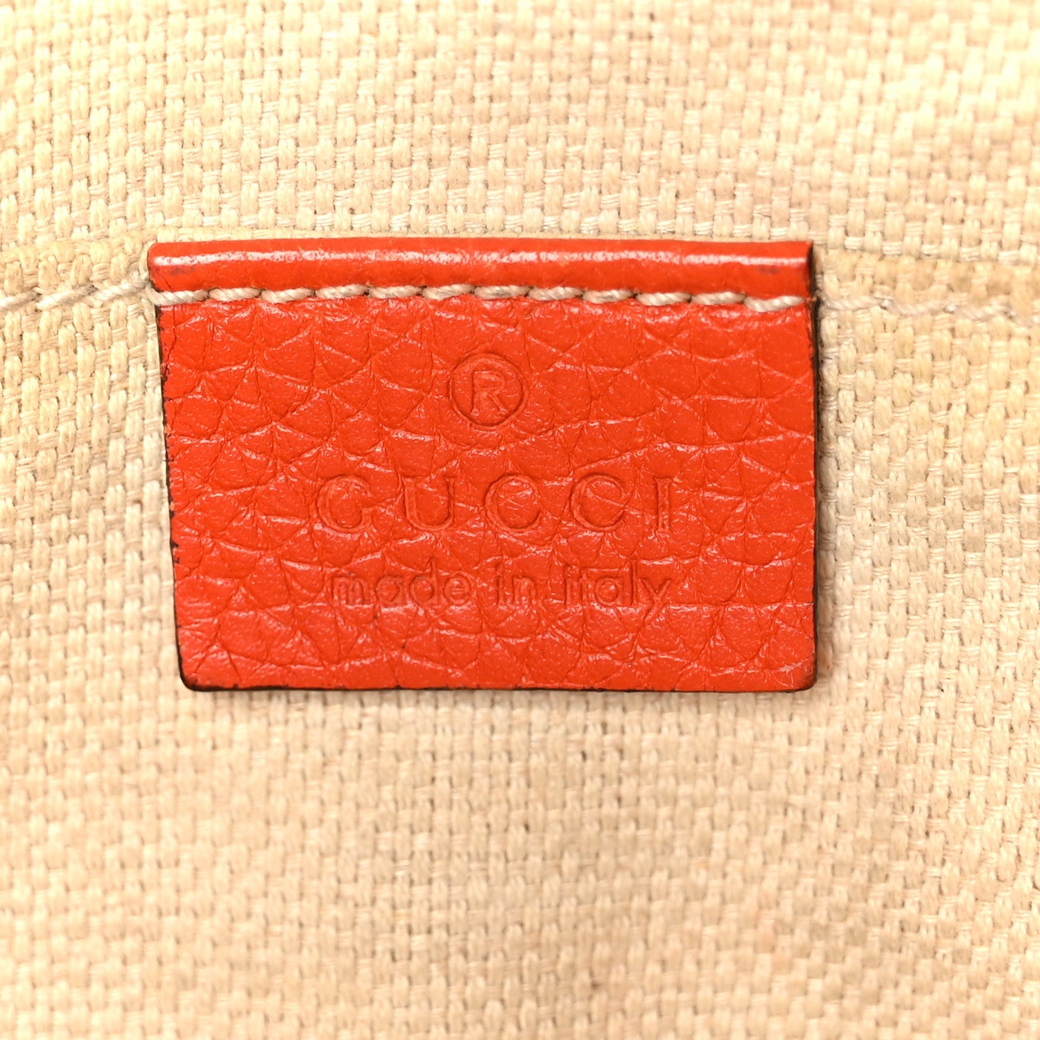Gucci Pebbled Calfskin Small Soho Disco Bag Sun Orange