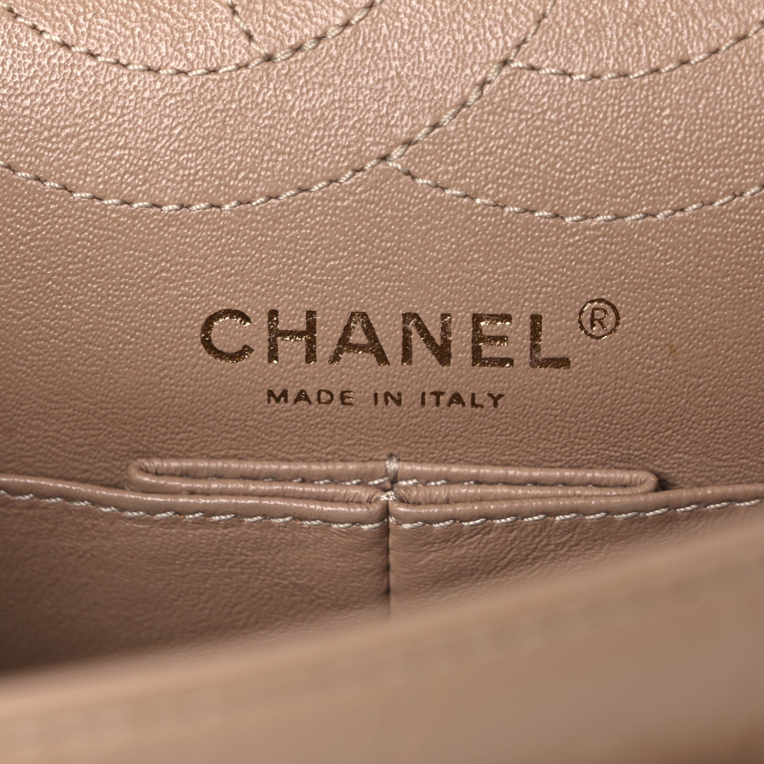 Chanel Aged Calfskin Chevron Quilted 2.55 Reissue 225 Flap Beige